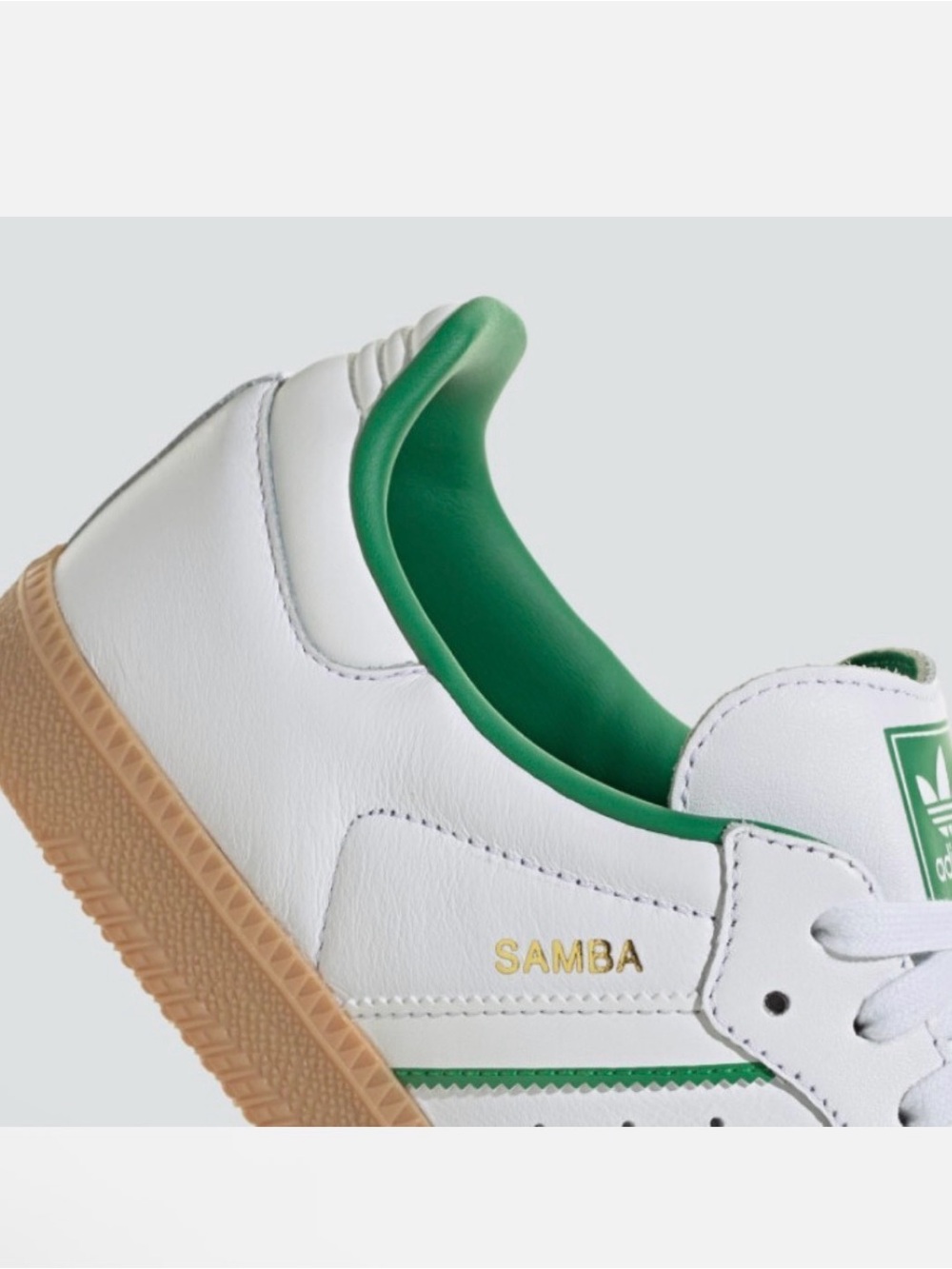 SOLD-Adidas Samba Crystal White Green (new) - Picture 3 of 6